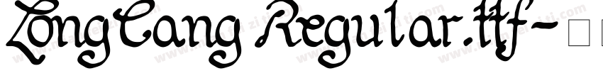 LongCang Regular.ttf字体转换